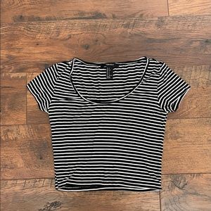Striped Crop Tee